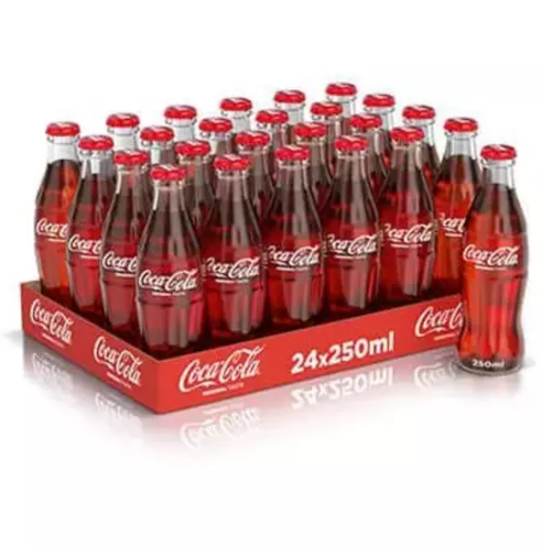 تفاصيل كوكا كولا زجاج 250 مل × 24 - كرتون